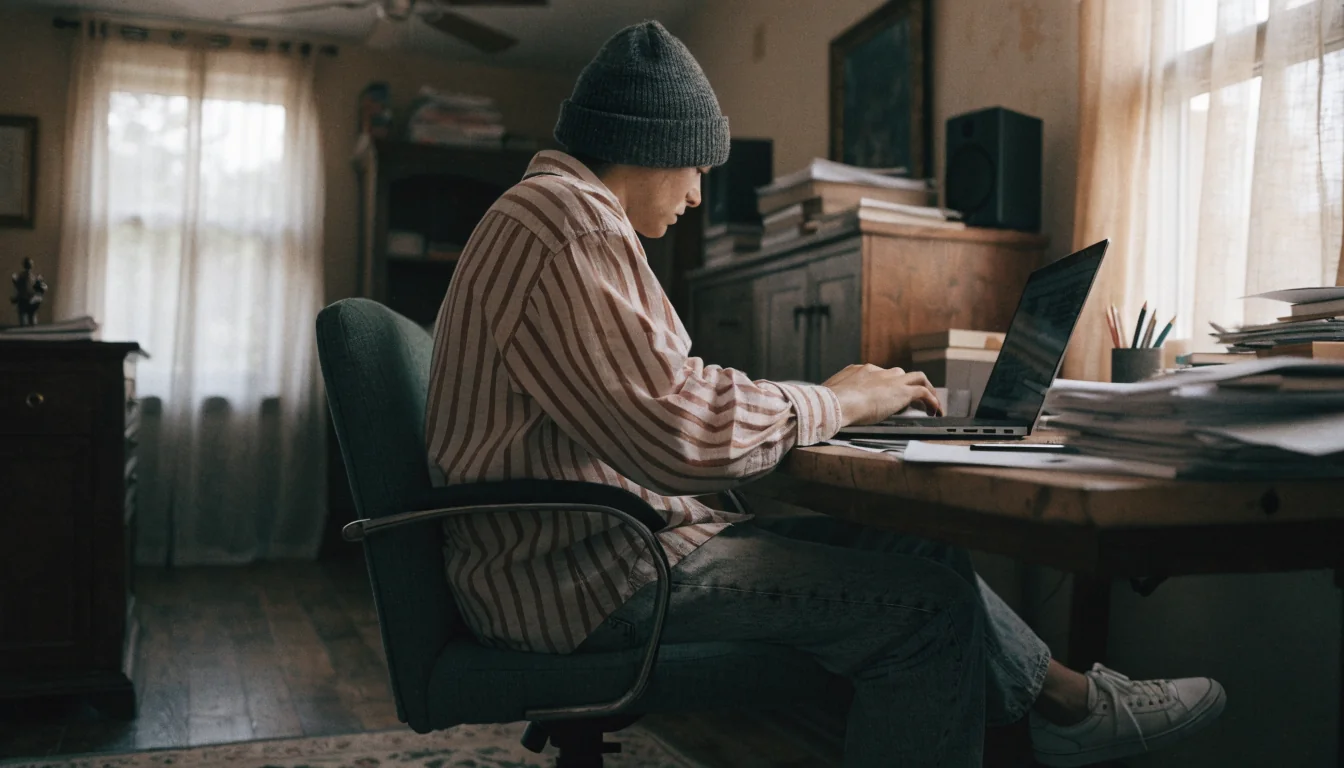 Anonyme Spielerin arbeitet ohne KYC im Home‑Office