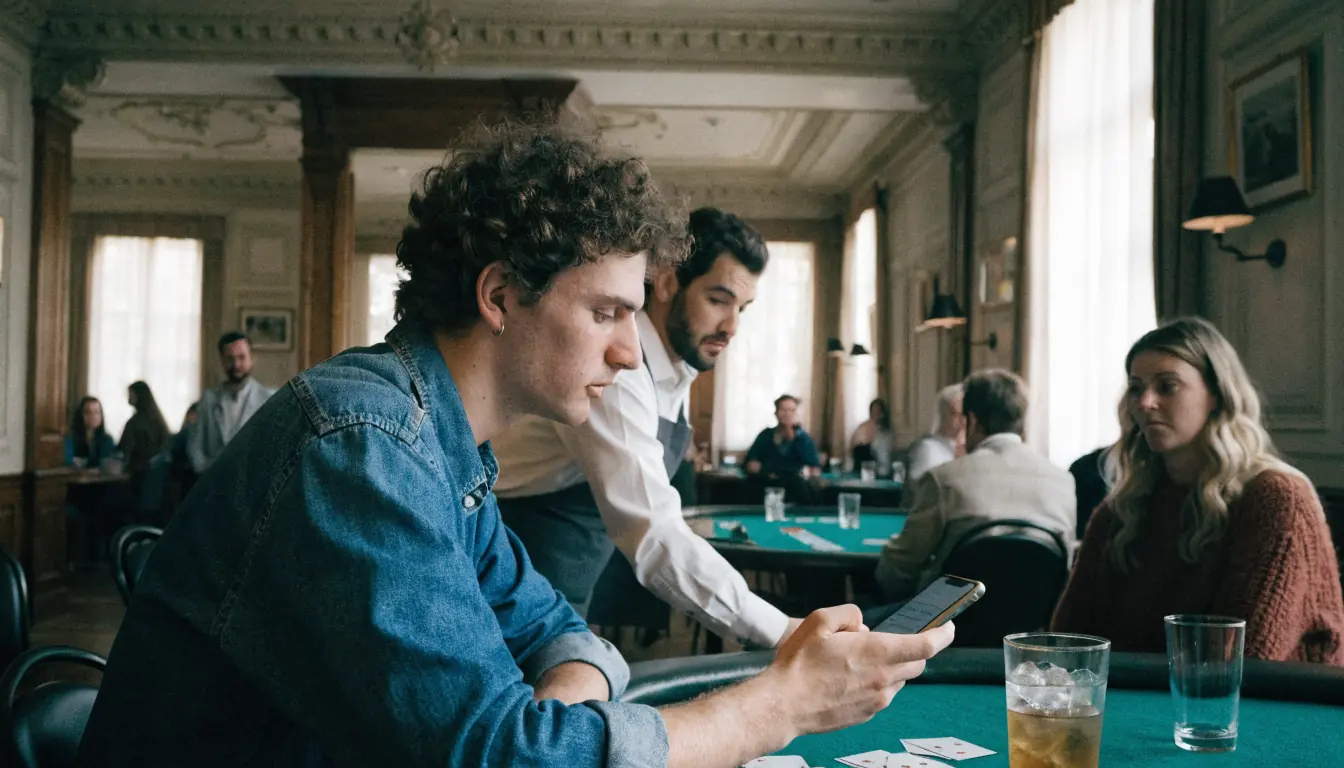 Spieler tätigt Live‑Tisch Einzahlung per Smartphone