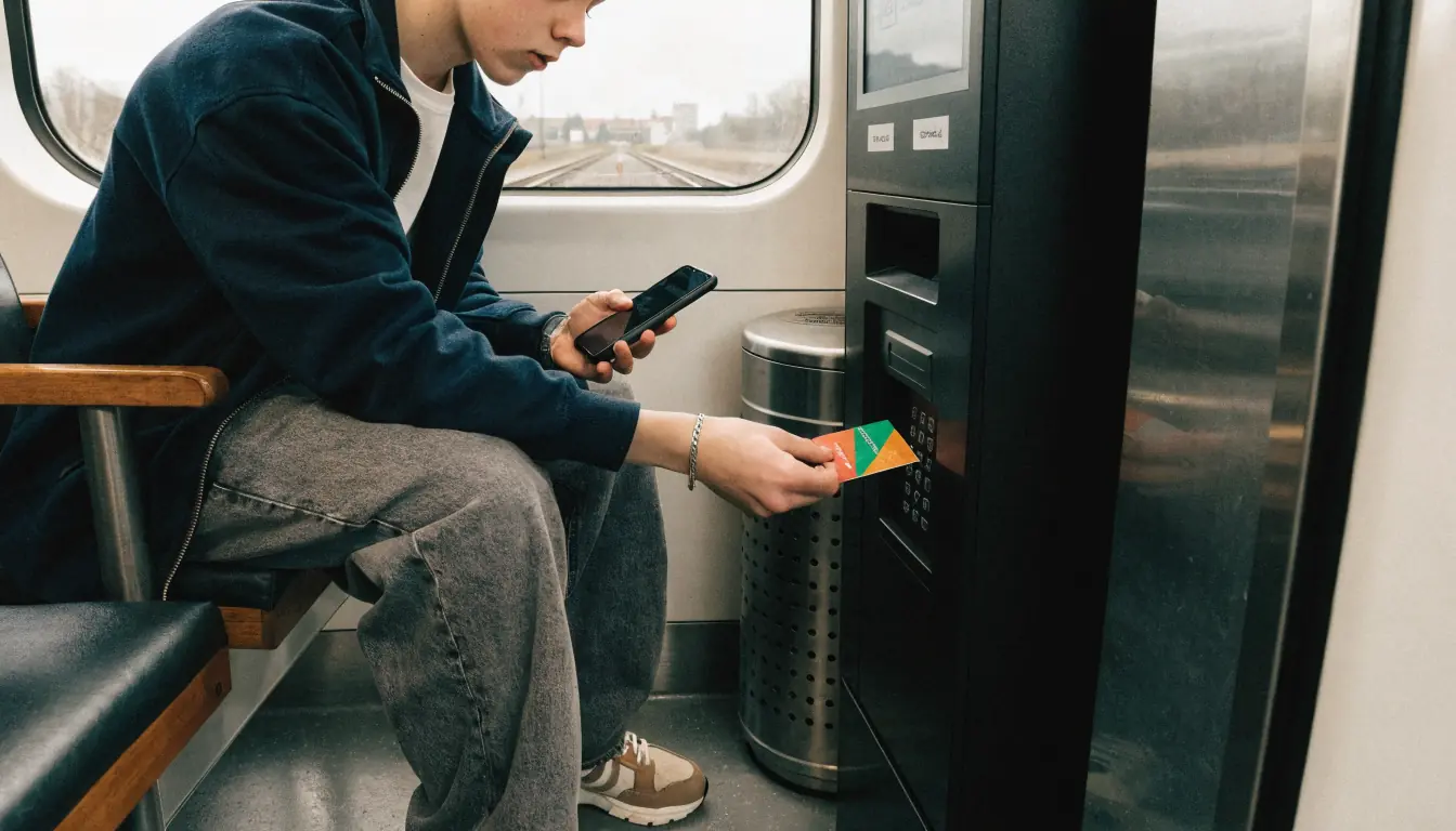 Jugendlicher nutzt PaySafeCard am Automaten